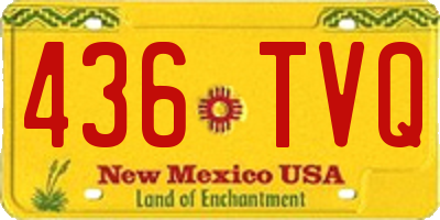 NM license plate 436TVQ