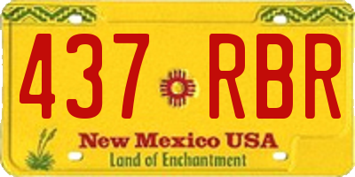 NM license plate 437RBR
