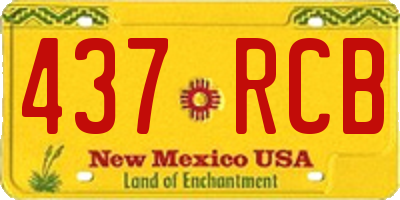 NM license plate 437RCB