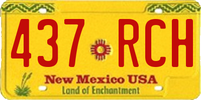 NM license plate 437RCH