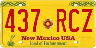 NM license plate 437RCZ