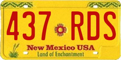 NM license plate 437RDS
