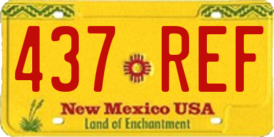 NM license plate 437REF