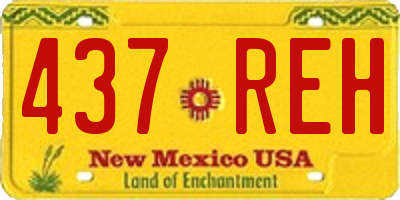 NM license plate 437REH