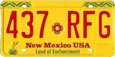 NM license plate 437RFG