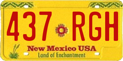 NM license plate 437RGH