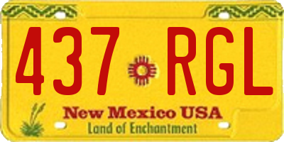 NM license plate 437RGL