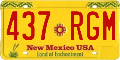 NM license plate 437RGM