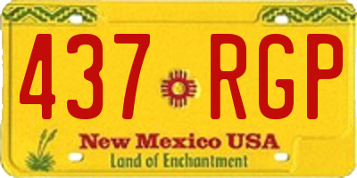 NM license plate 437RGP