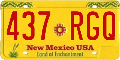 NM license plate 437RGQ
