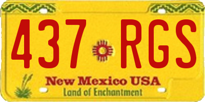 NM license plate 437RGS