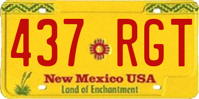 NM license plate 437RGT