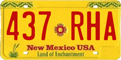 NM license plate 437RHA