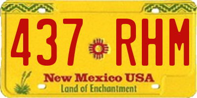 NM license plate 437RHM