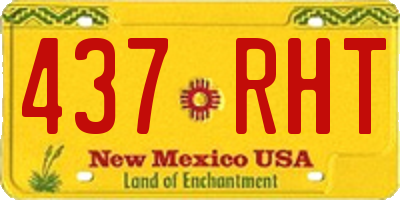NM license plate 437RHT