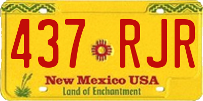 NM license plate 437RJR