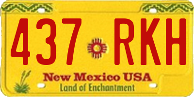 NM license plate 437RKH