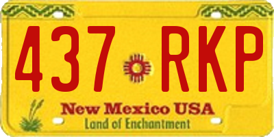 NM license plate 437RKP