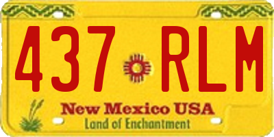 NM license plate 437RLM