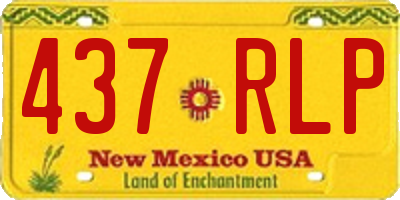 NM license plate 437RLP