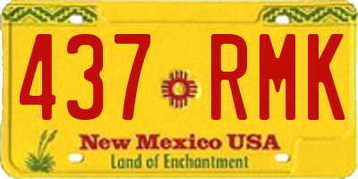 NM license plate 437RMK