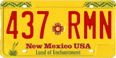 NM license plate 437RMN