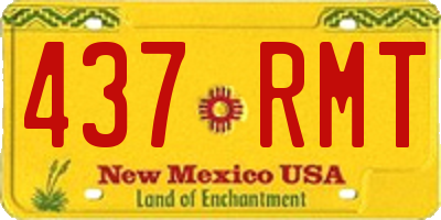 NM license plate 437RMT