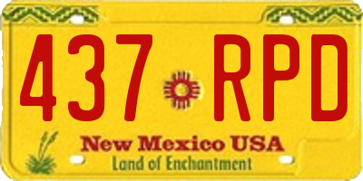 NM license plate 437RPD
