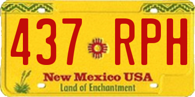 NM license plate 437RPH