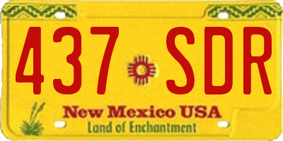 NM license plate 437SDR