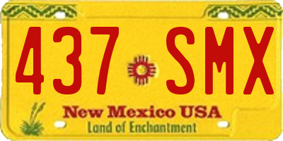 NM license plate 437SMX