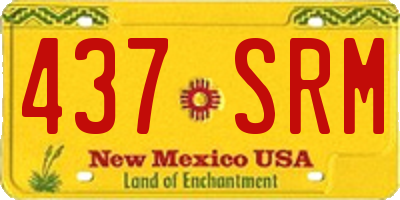 NM license plate 437SRM