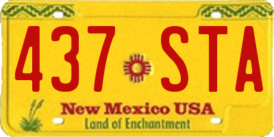 NM license plate 437STA