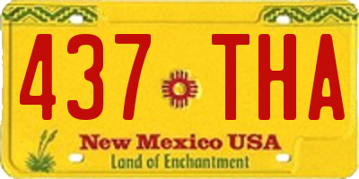 NM license plate 437THA