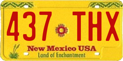 NM license plate 437THX