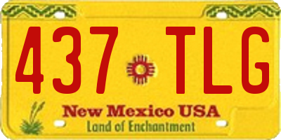 NM license plate 437TLG