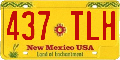 NM license plate 437TLH