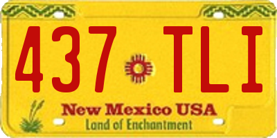 NM license plate 437TLI