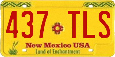 NM license plate 437TLS
