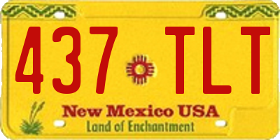 NM license plate 437TLT
