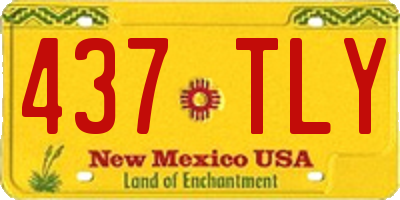 NM license plate 437TLY
