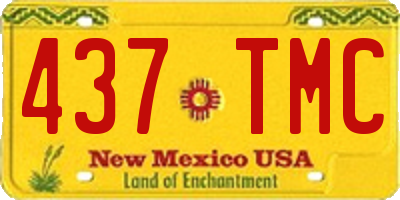 NM license plate 437TMC