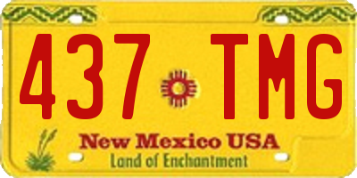 NM license plate 437TMG