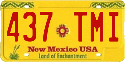 NM license plate 437TMI