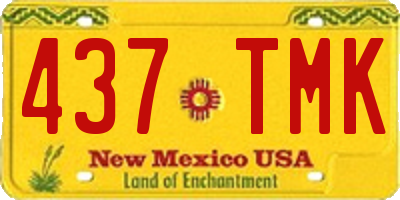 NM license plate 437TMK