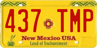 NM license plate 437TMP