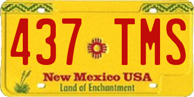 NM license plate 437TMS