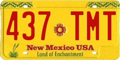 NM license plate 437TMT