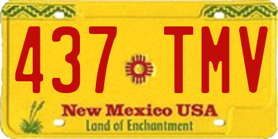 NM license plate 437TMV