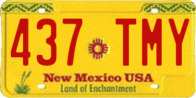 NM license plate 437TMY